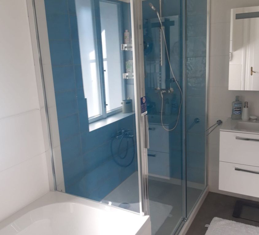 Badezimmer – blau und weiß