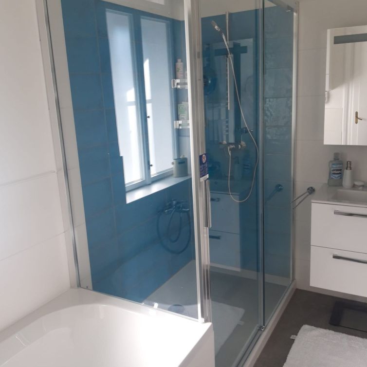 Badezimmer – blau und weiß